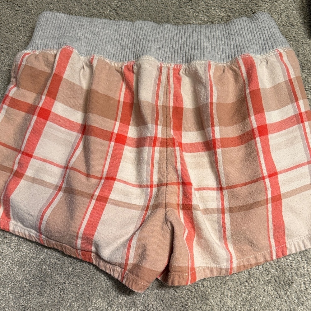 Aerie Plaid Athletic Shorts with Gray Waistband - Picture 3 of 3